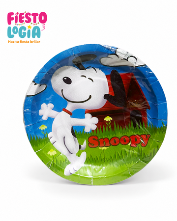 Platos desechables de Snoopy