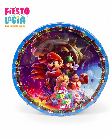 Platos desechables Mario Bros